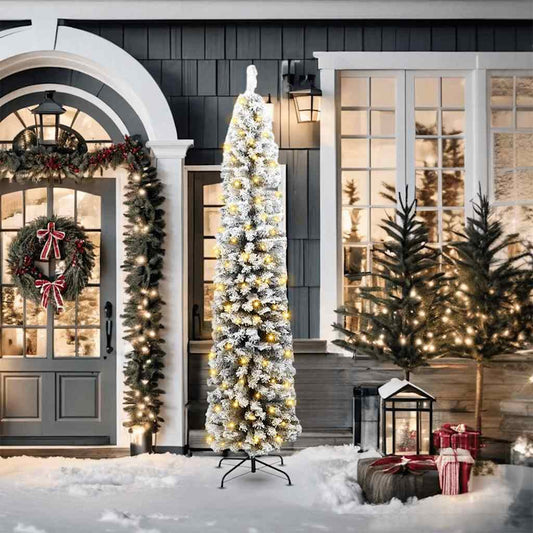 Kunstkerstboom Groen 210 cm PVC en Staal en Kunststof is nu te koop bij PeponiXL, paradijselijk wonen!