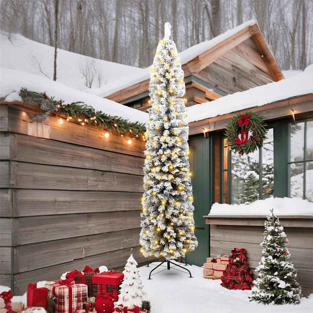 Kunstkerstboom Groen 240 cm PVC en Staal en Kunststof is nu te koop bij PeponiXL, paradijselijk wonen!