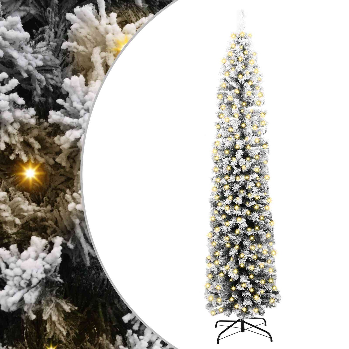 Kunstkerstboom Groen 240 cm PVC en Staal en Kunststof is nu te koop bij PeponiXL, paradijselijk wonen!