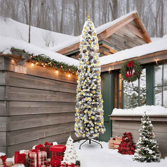 Kunstkerstboom Groen 240 cm PVC en Staal en Kunststof is nu te koop bij PeponiXL, paradijselijk wonen!