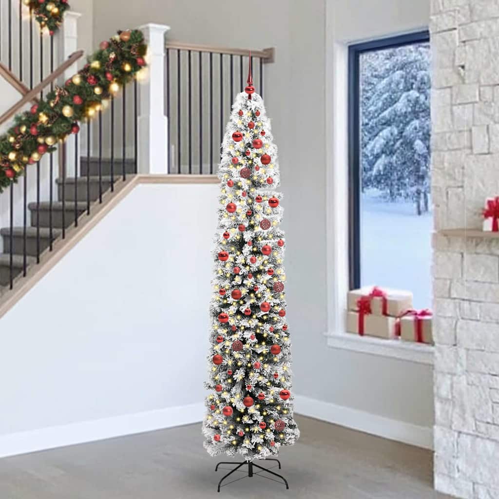 Kunstkerstboom Groen 240 cm PVC en Staal en Kunststof is nu te koop bij PeponiXL, paradijselijk wonen!