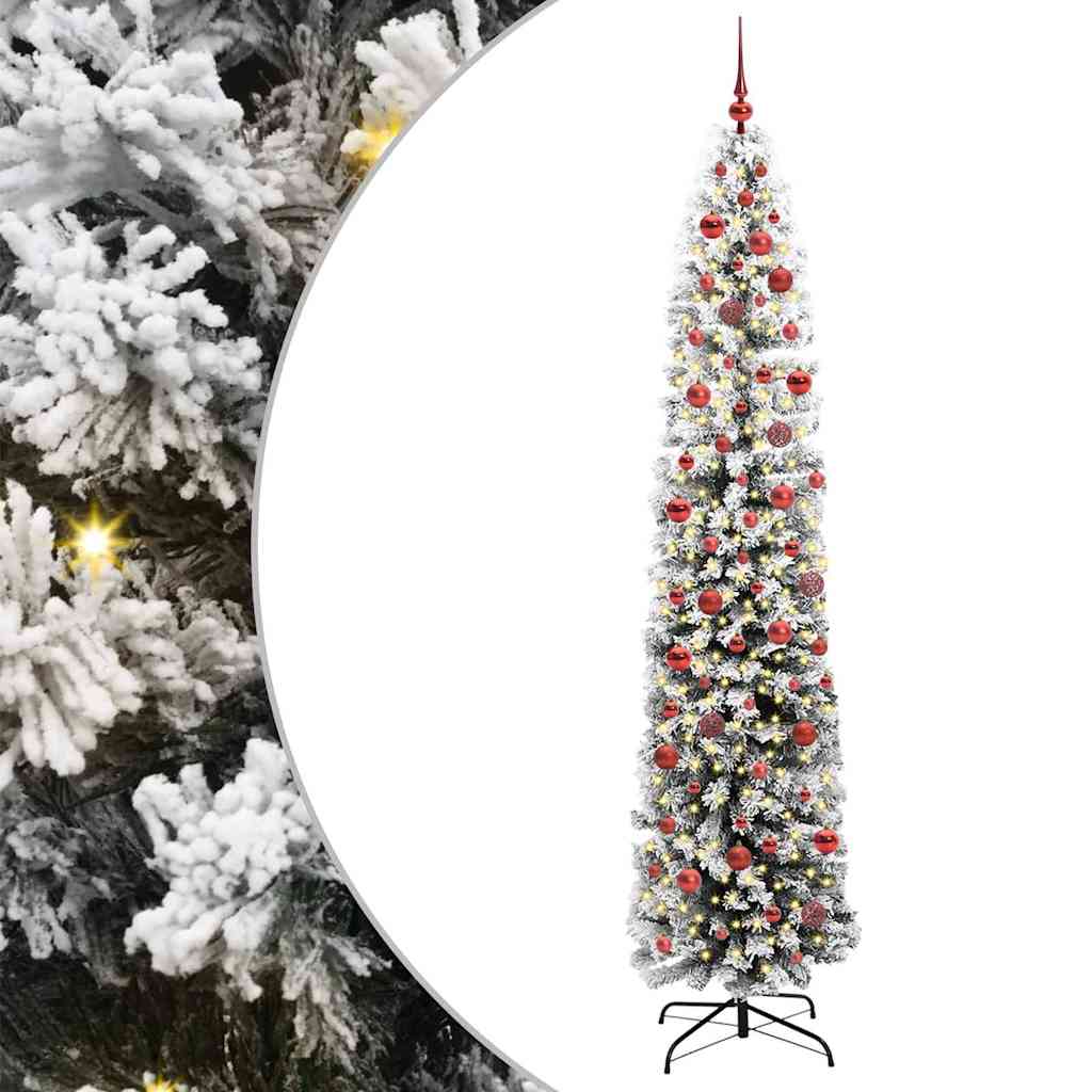 Kunstkerstboom Groen 240 cm PVC en Staal en Kunststof is nu te koop bij PeponiXL, paradijselijk wonen!