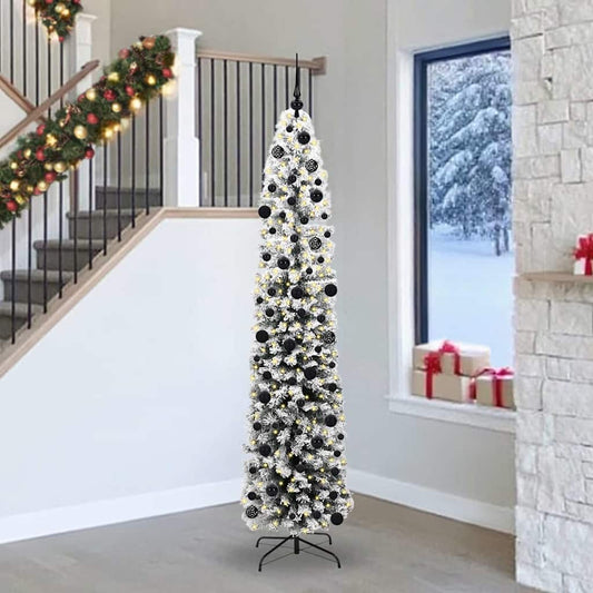 Kunstkerstboom Groen 240 cm PVC en Staal en Kunststof is nu te koop bij PeponiXL, paradijselijk wonen!