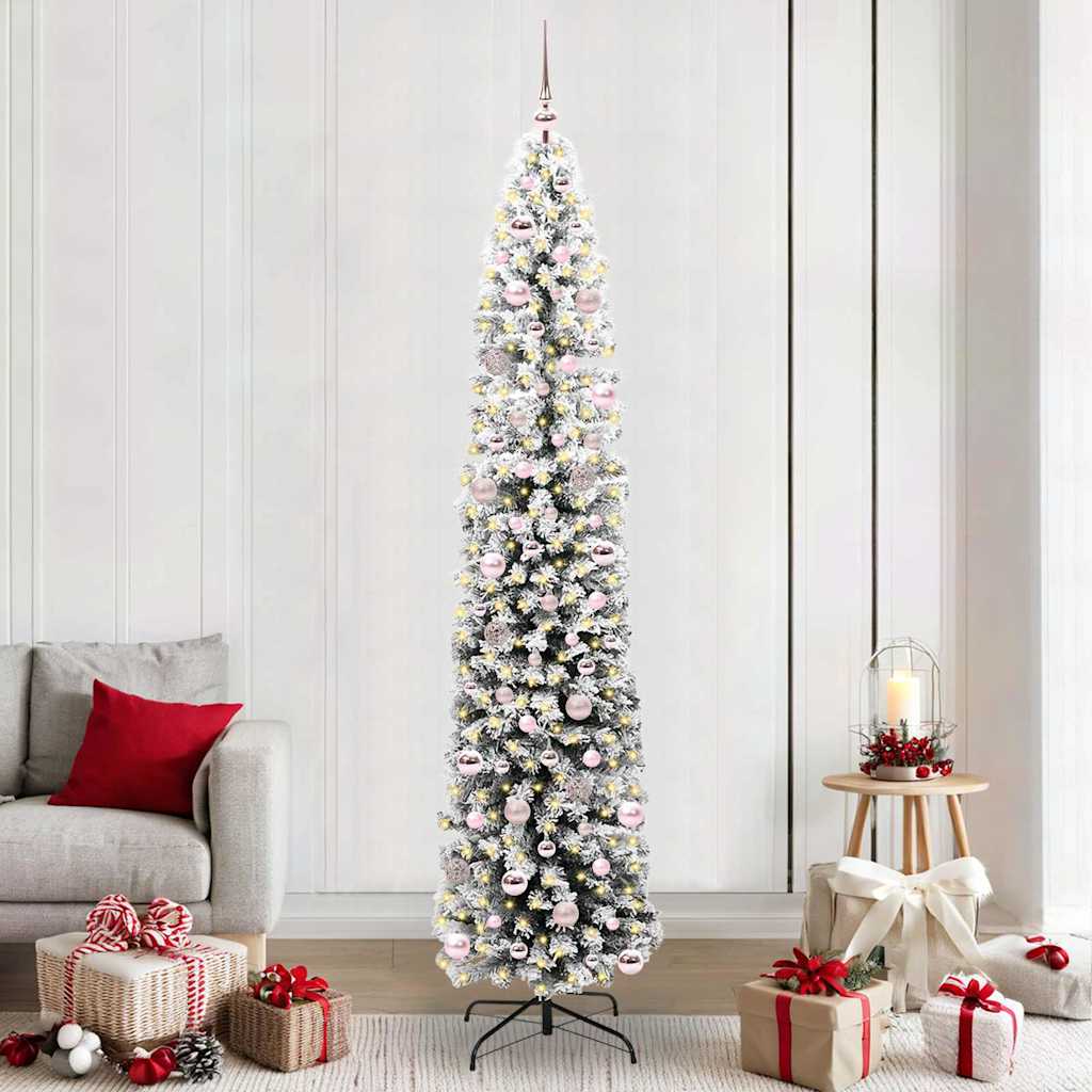 Kunstkerstboom Groen 240 cm PVC en Staal en Kunststof is nu te koop bij PeponiXL, paradijselijk wonen!