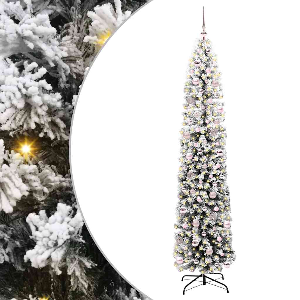 Kunstkerstboom Groen 240 cm PVC en Staal en Kunststof is nu te koop bij PeponiXL, paradijselijk wonen!