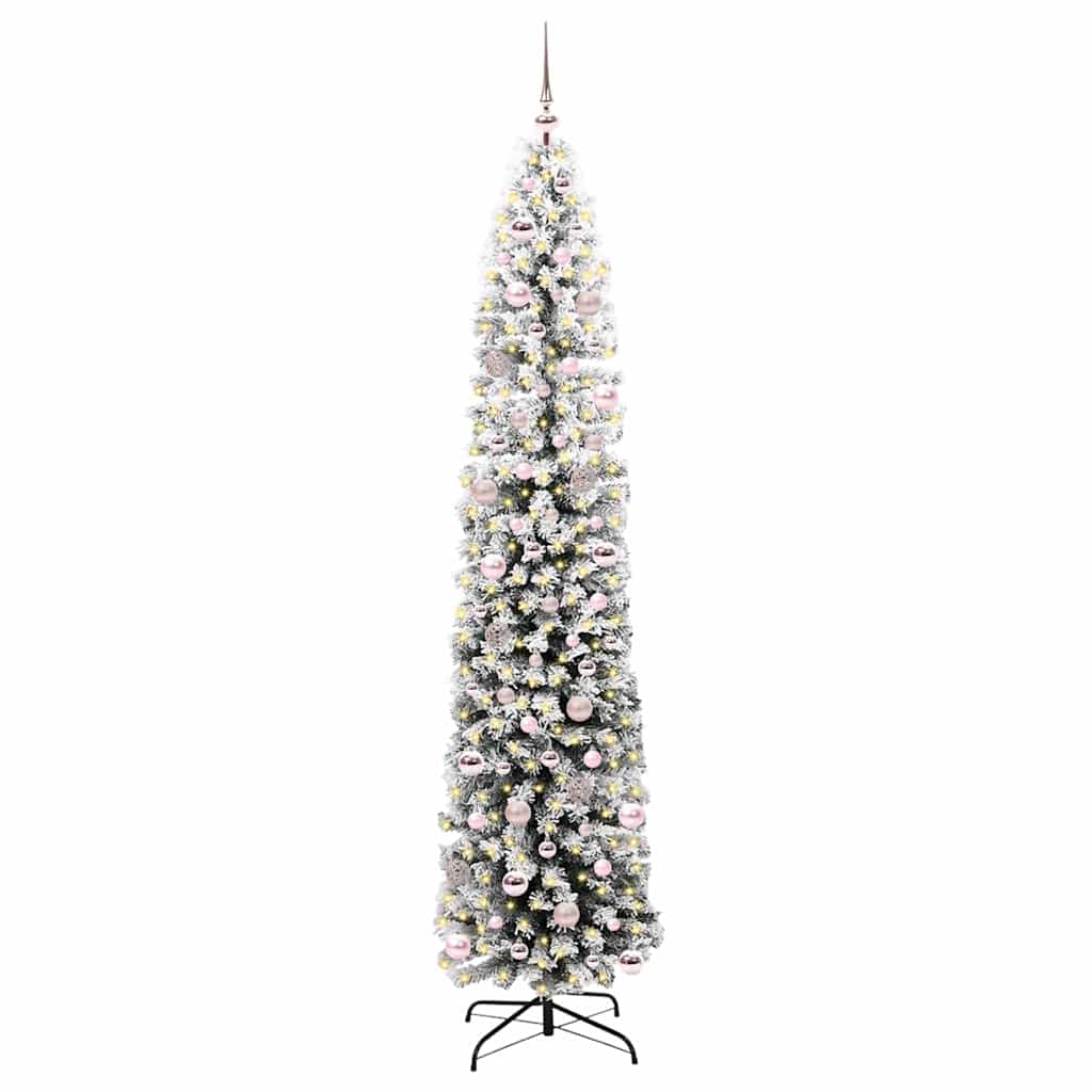Kunstkerstboom Groen 240 cm PVC en Staal en Kunststof is nu te koop bij PeponiXL, paradijselijk wonen!