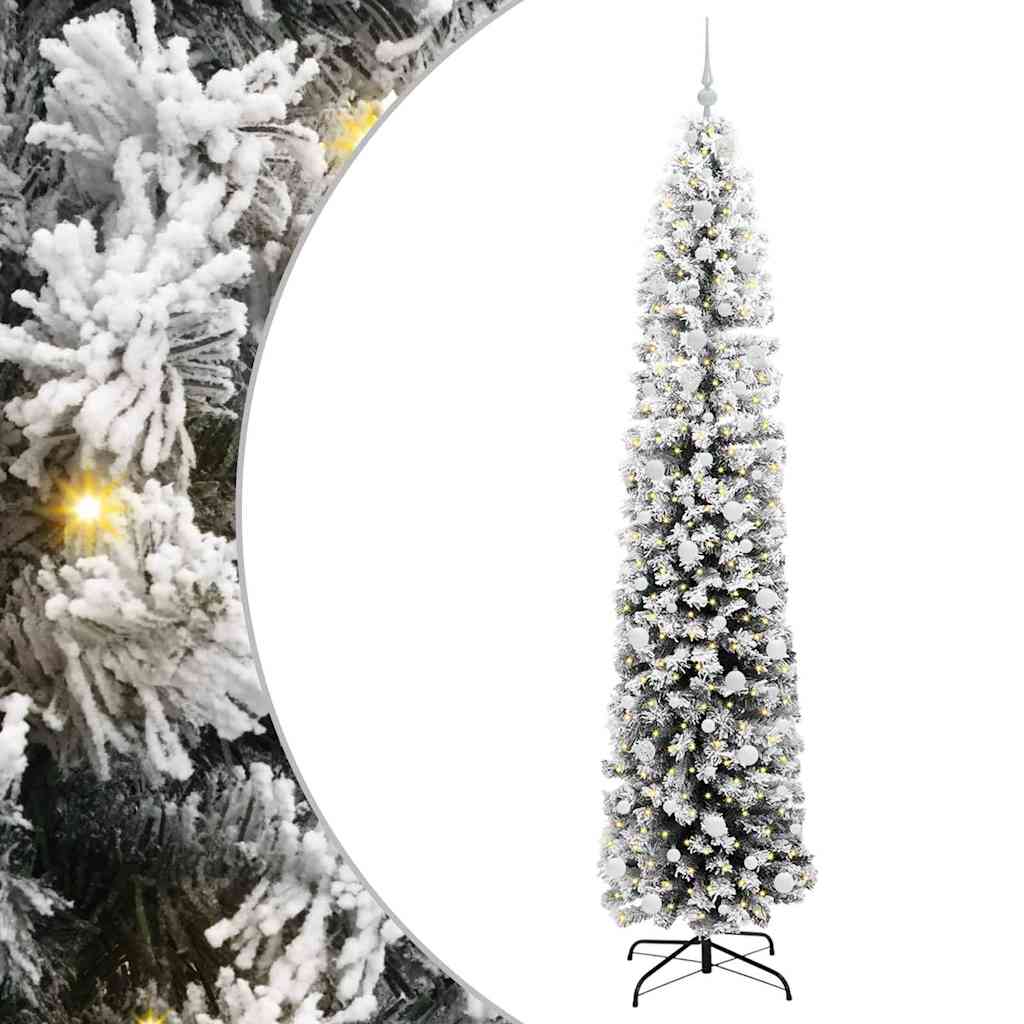 Kunstkerstboom Groen 240 cm PVC en Staal en Kunststof is nu te koop bij PeponiXL, paradijselijk wonen!