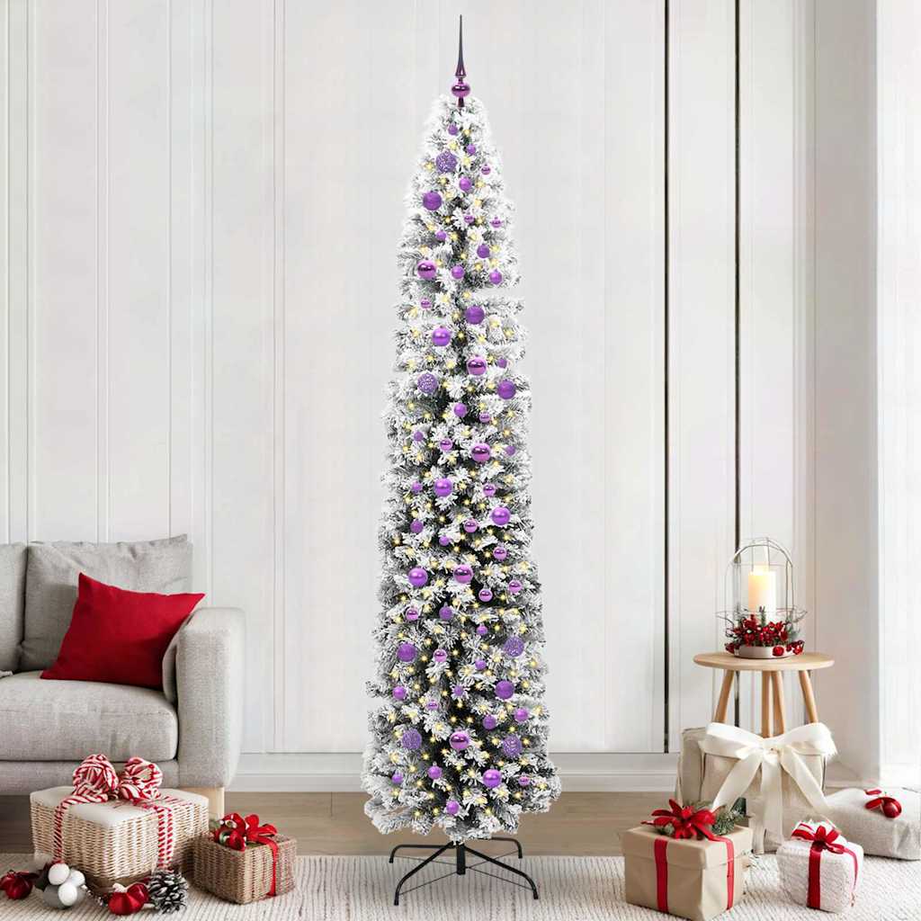 Kunstkerstboom Groen 240 cm PVC en Staal en Kunststof is nu te koop bij PeponiXL, paradijselijk wonen!