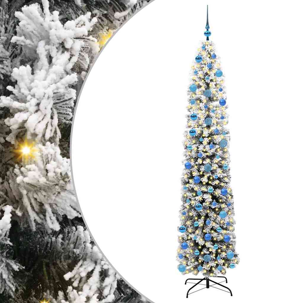 Kunstkerstboom Groen 240 cm PVC en Staal en Kunststof is nu te koop bij PeponiXL, paradijselijk wonen!
