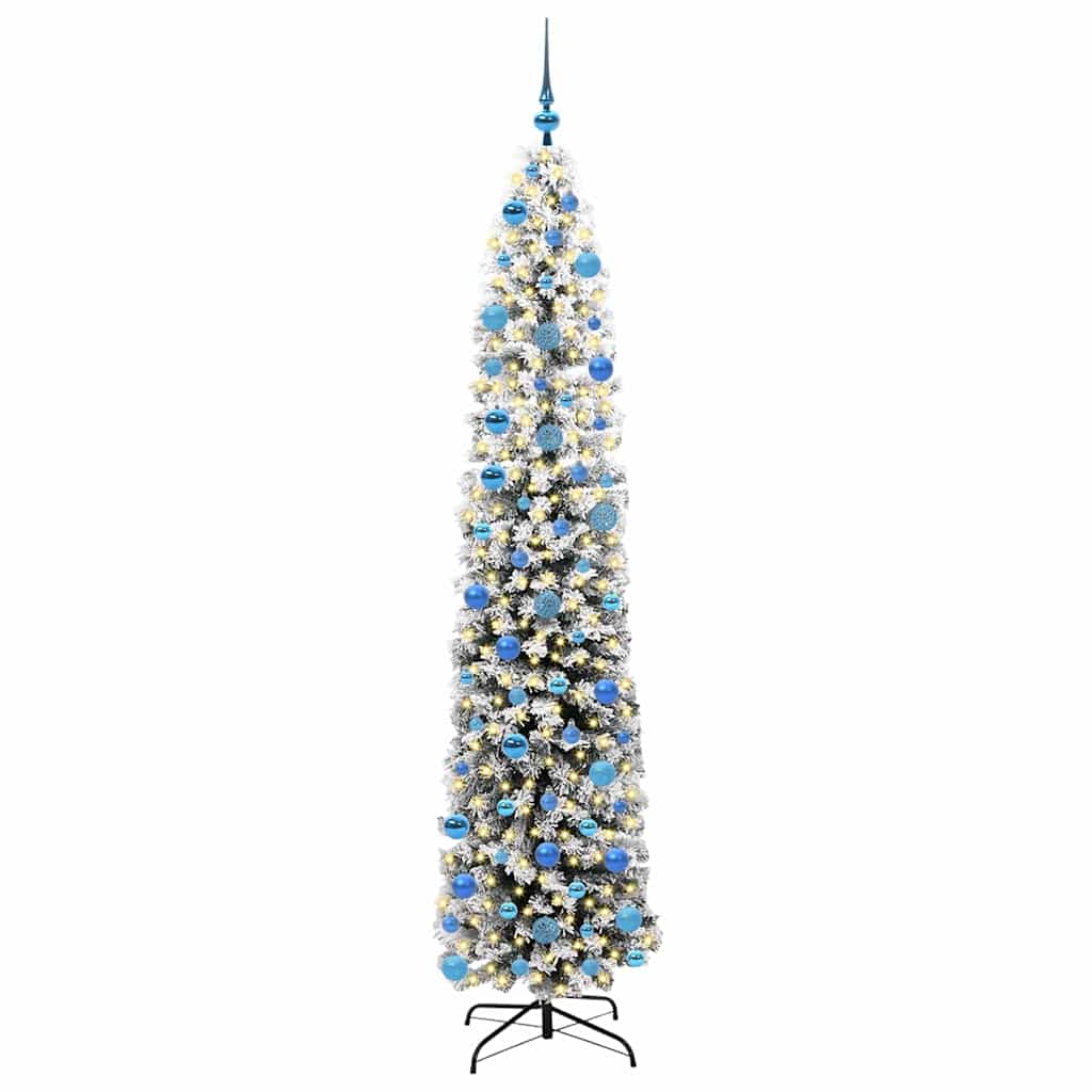 Kunstkerstboom Groen 240 cm PVC en Staal en Kunststof is nu te koop bij PeponiXL, paradijselijk wonen!