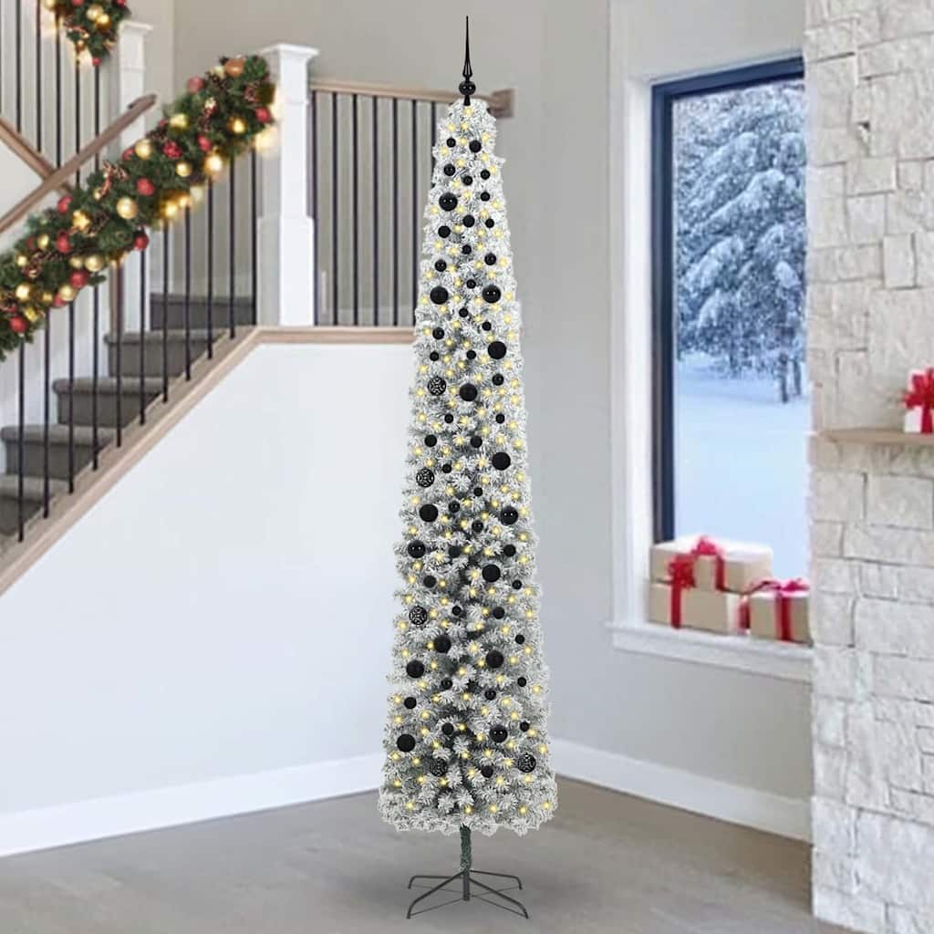 Kunstkerstboom Groen 270 cm PVC en Staal en Kunststof is nu te koop bij PeponiXL, paradijselijk wonen!