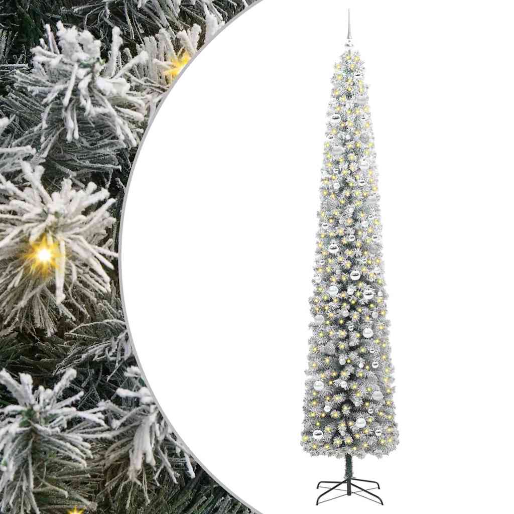 Kunstkerstboom Groen 270 cm PVC en Staal en Kunststof is nu te koop bij PeponiXL, paradijselijk wonen!