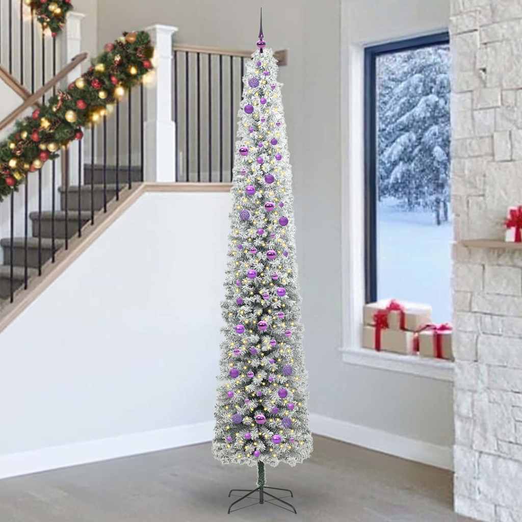 Kunstkerstboom Groen 270 cm PVC en Staal en Kunststof is nu te koop bij PeponiXL, paradijselijk wonen!
