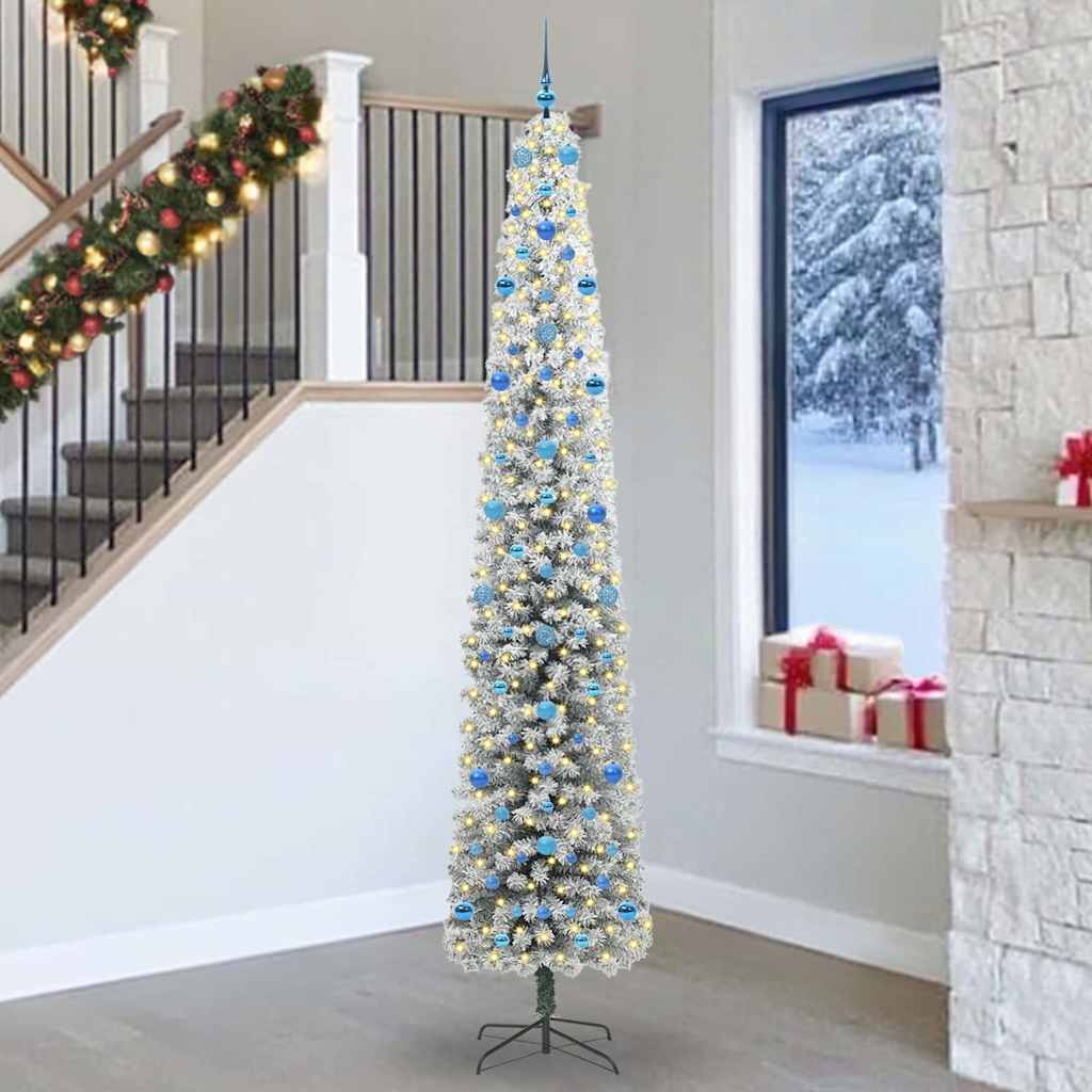 Kunstkerstboom Groen 270 cm PVC en Staal en Kunststof is nu te koop bij PeponiXL, paradijselijk wonen!
