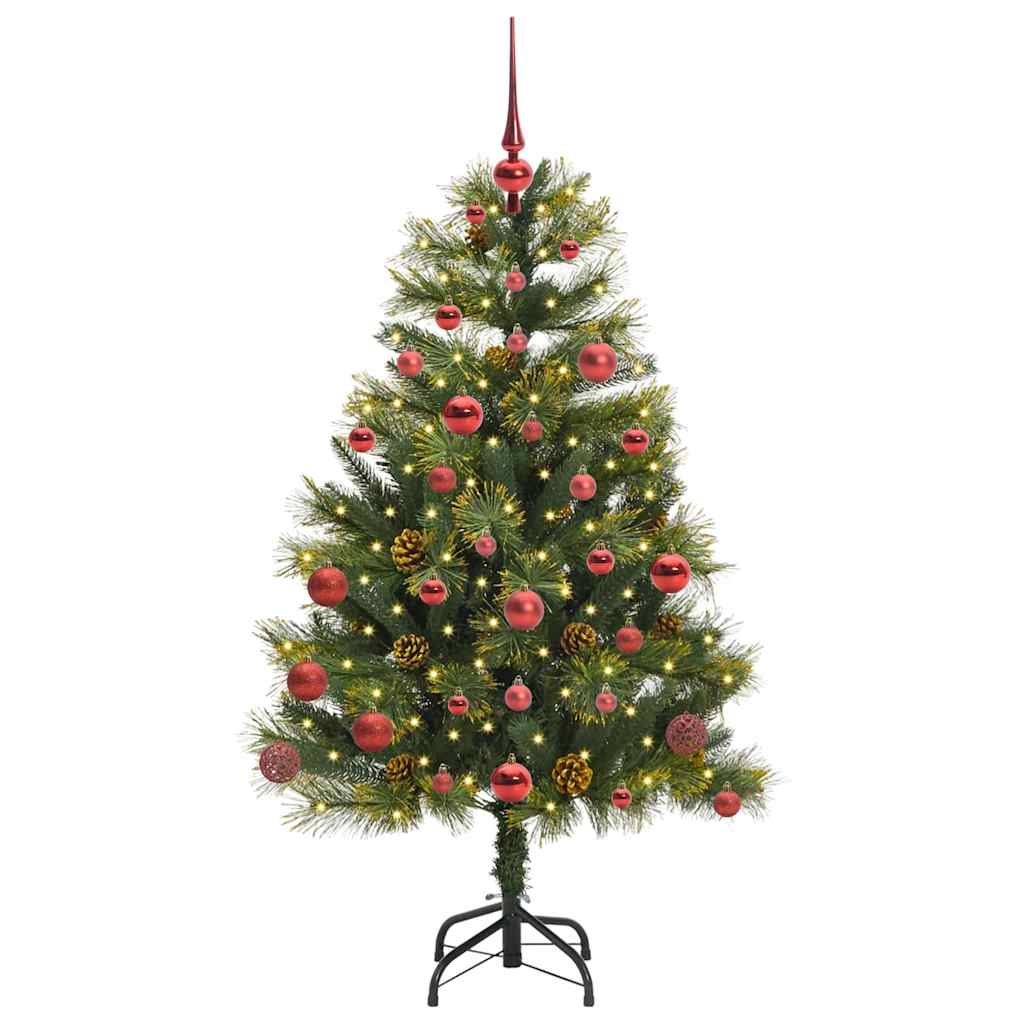 Kunstmatige Scharnier Kerstboom met Cones Groen 150 cm is nu te koop bij PeponiXL, paradijselijk wonen!