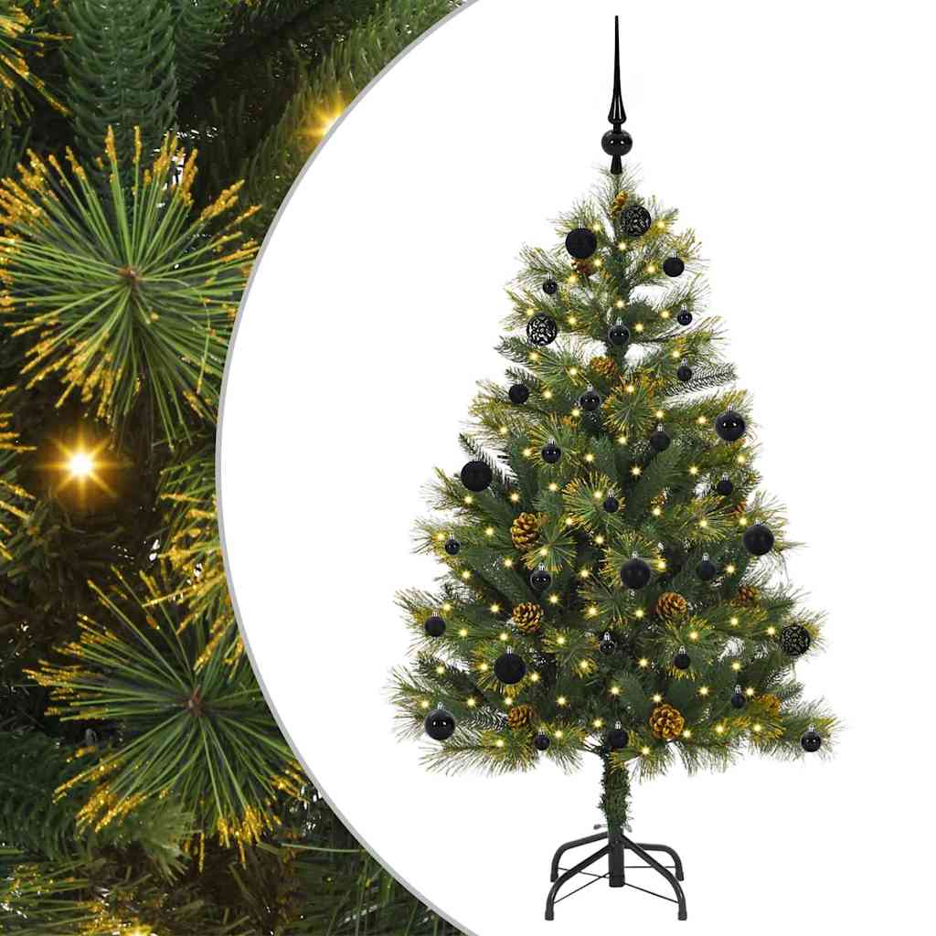 Kunstmatige Scharnier Kerstboom met Cones Groen 150 cm is nu te koop bij PeponiXL, paradijselijk wonen!