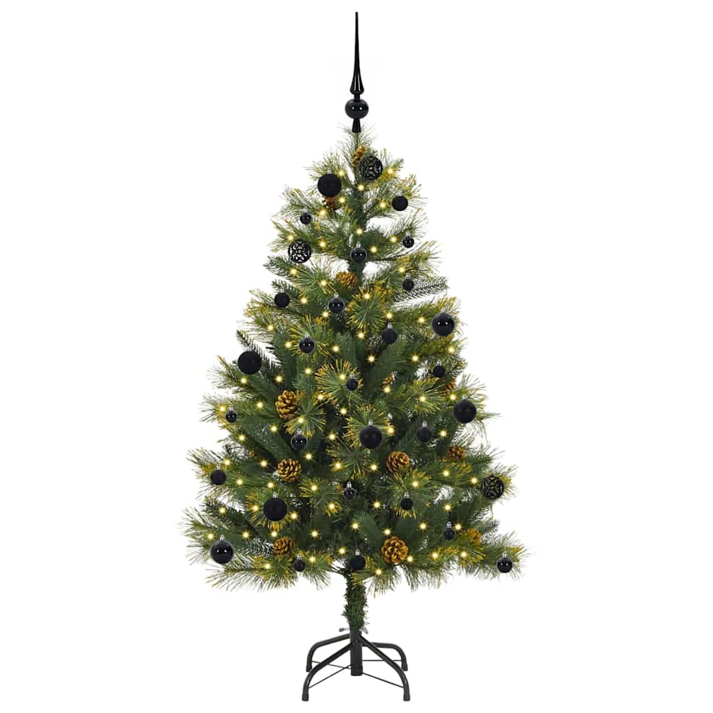 Kunstmatige Scharnier Kerstboom met Cones Groen 150 cm is nu te koop bij PeponiXL, paradijselijk wonen!