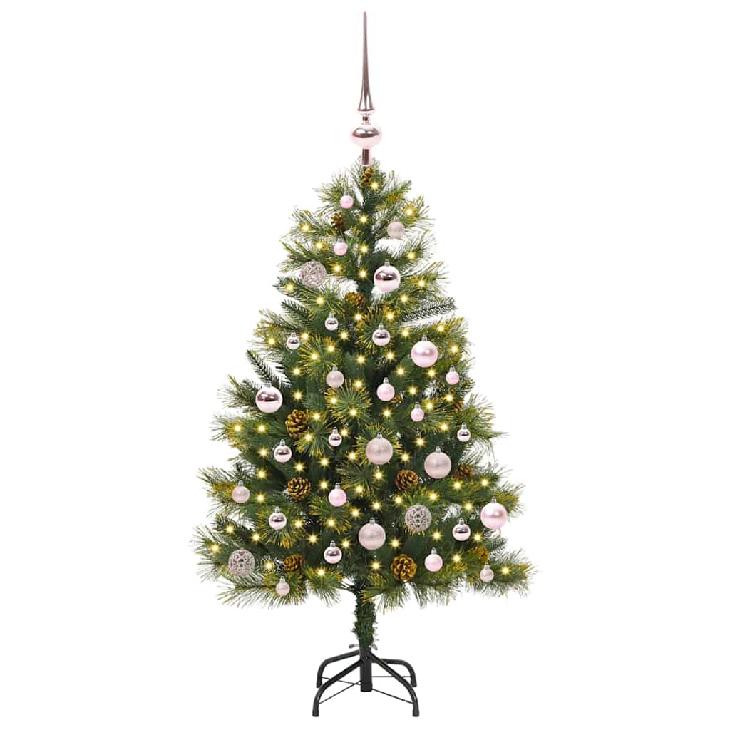 Kunstmatige Scharnier Kerstboom met Cones Groen 150 cm is nu te koop bij PeponiXL, paradijselijk wonen!