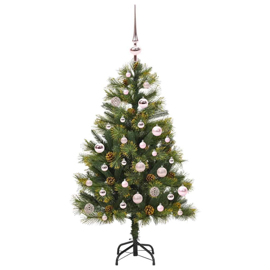 Kunstmatige Scharnier Kerstboom met Cones Groen 150 cm is nu te koop bij PeponiXL, paradijselijk wonen!