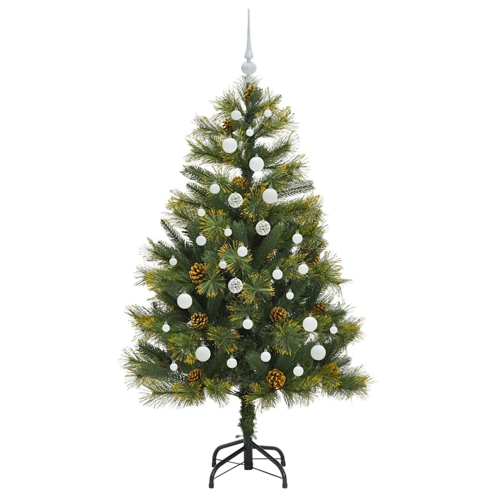 Kunstmatige Scharnier Kerstboom met Cones Groen 150 cm is nu te koop bij PeponiXL, paradijselijk wonen!