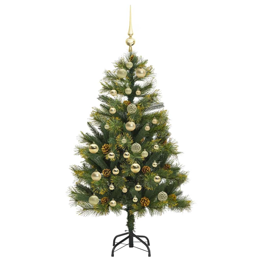 Kunstmatige Scharnier Kerstboom met Cones Groen 150 cm is nu te koop bij PeponiXL, paradijselijk wonen!