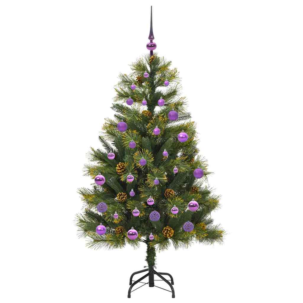 Kunstmatige Scharnier Kerstboom met Cones Groen 150 cm is nu te koop bij PeponiXL, paradijselijk wonen!