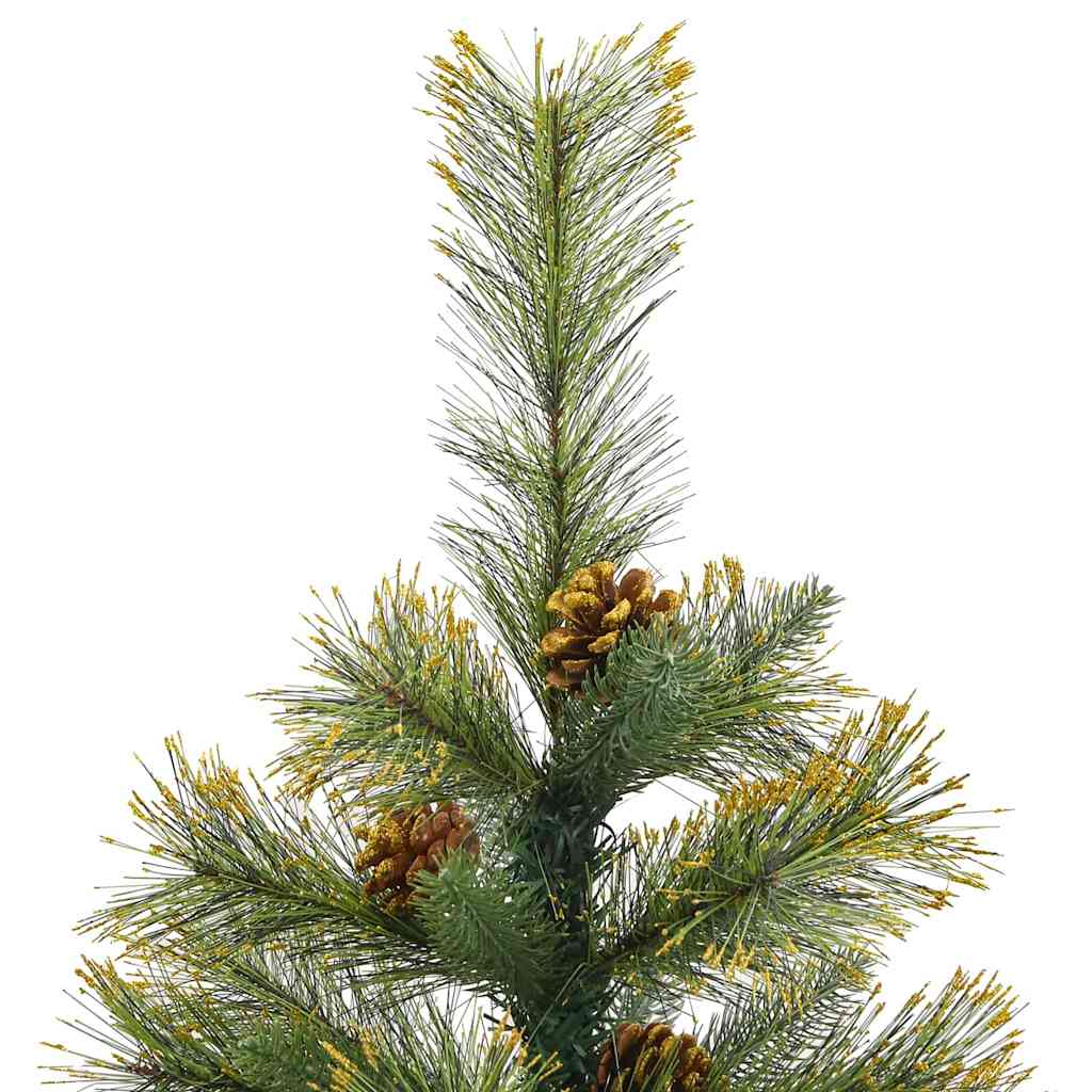 Kunstmatige Scharnier Kerstboom met Cones Groen 150 cm is nu te koop bij PeponiXL, paradijselijk wonen!