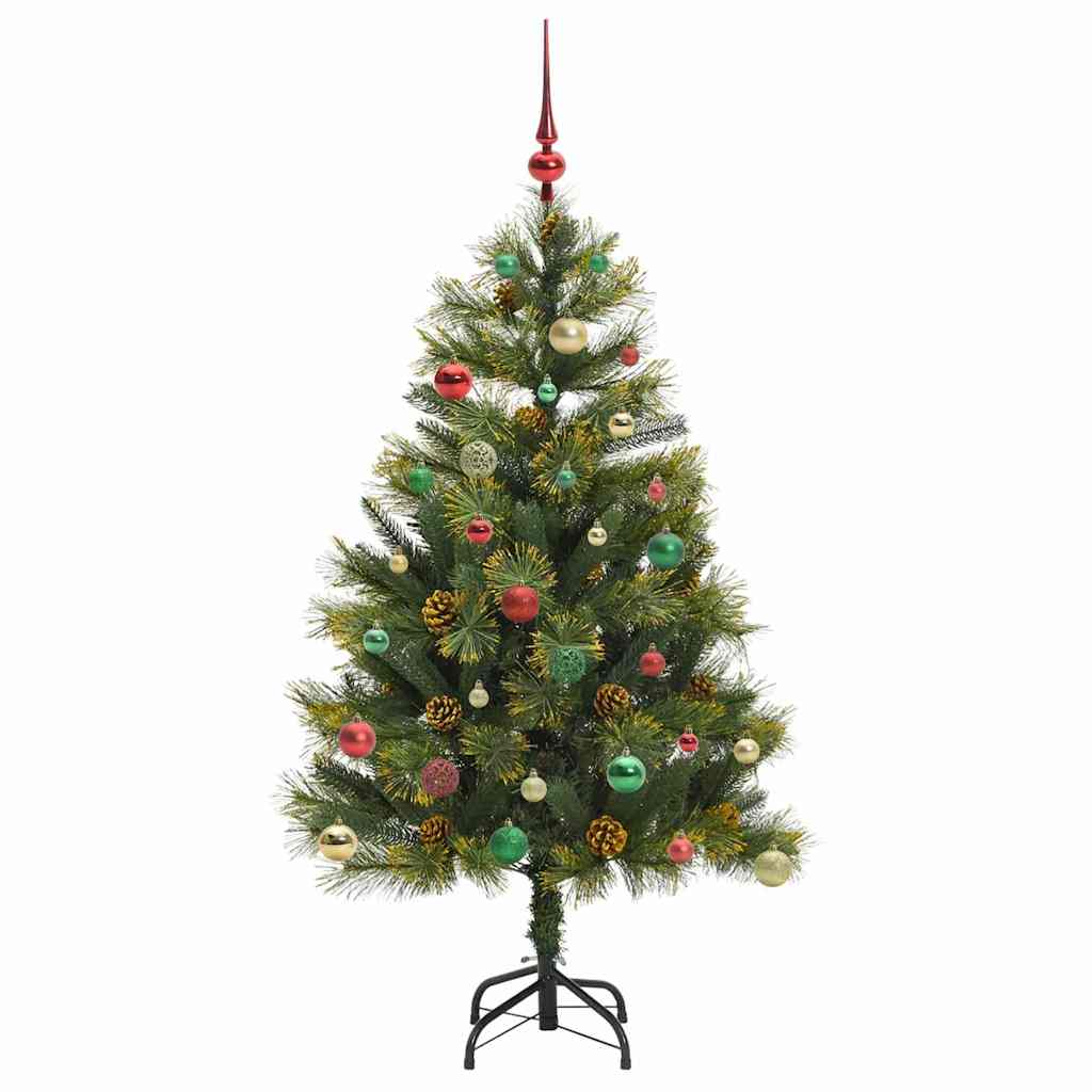 Kunstmatige Scharnier Kerstboom met Cones Groen 150 cm is nu te koop bij PeponiXL, paradijselijk wonen!