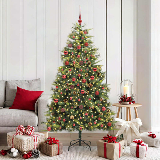 Kunstmatige Scharnier Kerstboom met Cones Groen 180 cm is nu te koop bij PeponiXL, paradijselijk wonen!