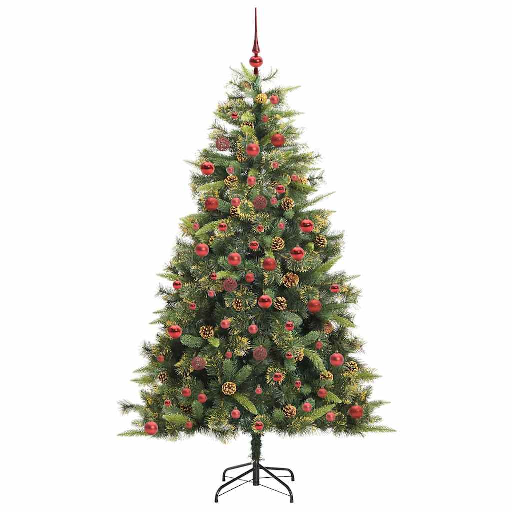Kunstmatige Scharnier Kerstboom met Cones Groen 180 cm is nu te koop bij PeponiXL, paradijselijk wonen!