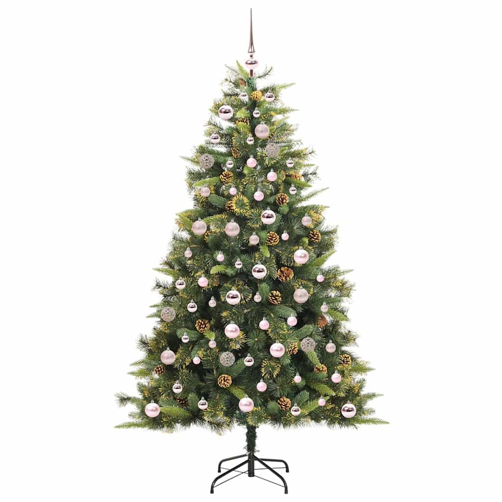 Kunstmatige Scharnier Kerstboom met Cones Groen 180 cm is nu te koop bij PeponiXL, paradijselijk wonen!