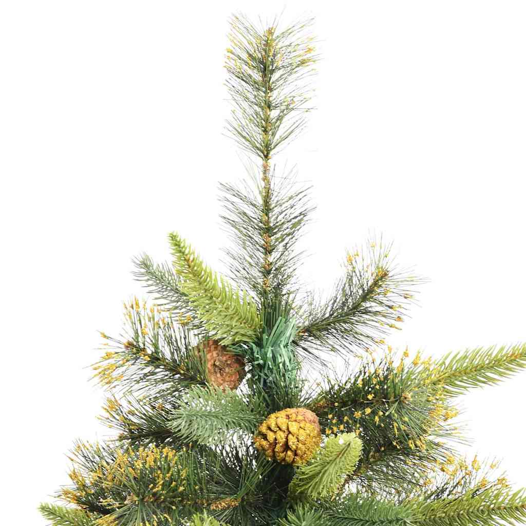Kunstmatige Scharnier Kerstboom met Cones Groen 240 cm is nu te koop bij PeponiXL, paradijselijk wonen!