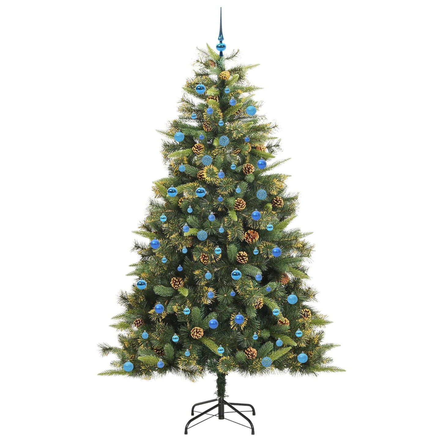 Kunstmatige Scharnier Kerstboom met Cones Groen 240 cm is nu te koop bij PeponiXL, paradijselijk wonen!
