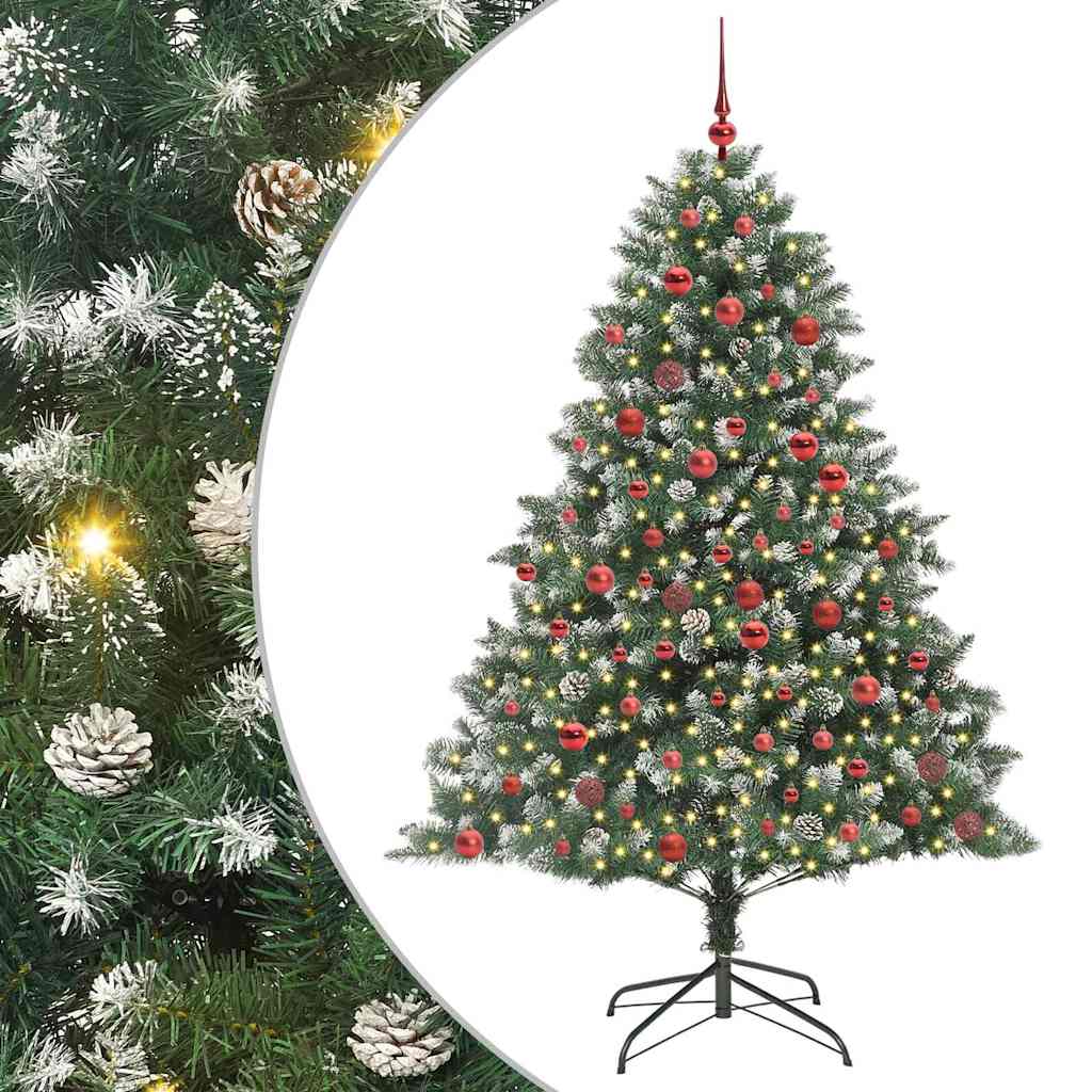 Kunstkerstboom met 300 LED Groen 180 cm PVC en Plastic en Staal is nu te koop bij PeponiXL, paradijselijk wonen!