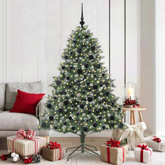 Kunstkerstboom met 300 LED Groen 180 cm PVC en Plastic en Staal is nu te koop bij PeponiXL, paradijselijk wonen!