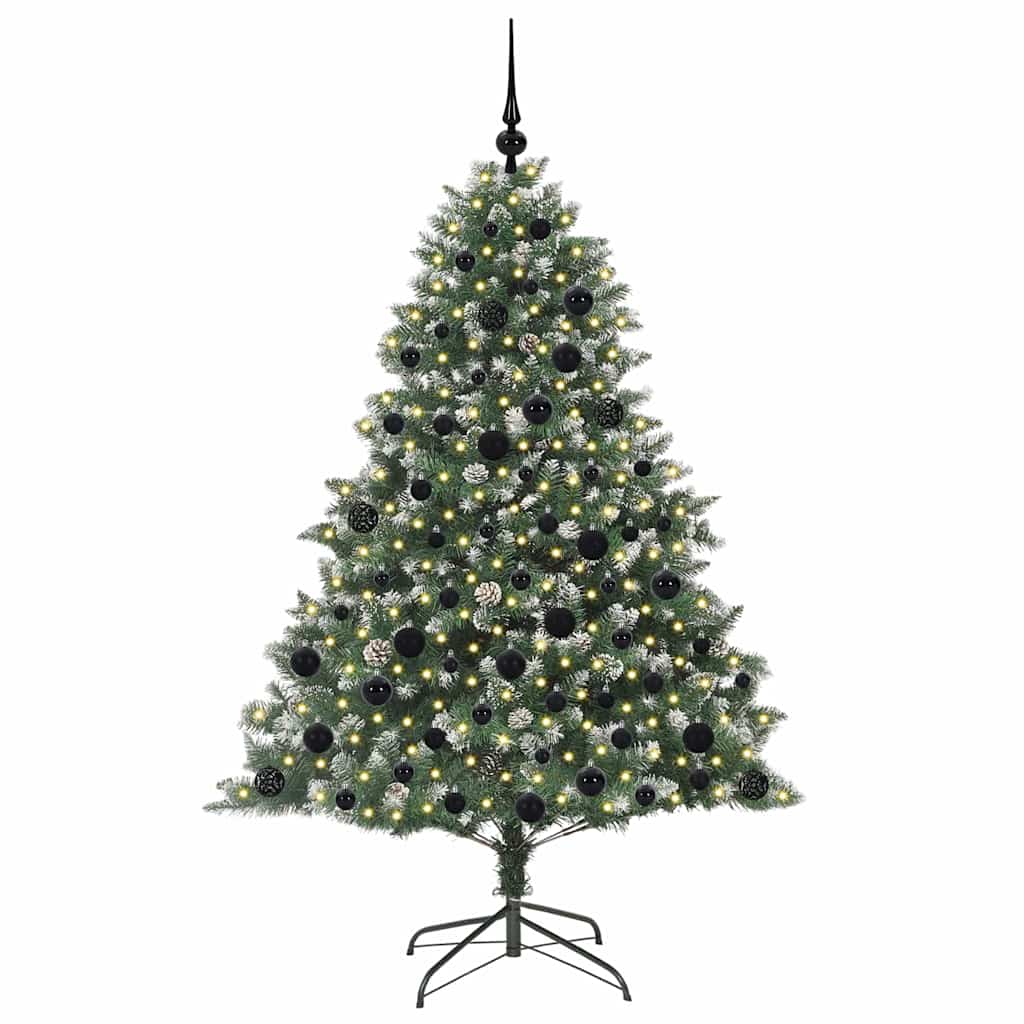 Kunstkerstboom met 300 LED Groen 180 cm PVC en Plastic en Staal is nu te koop bij PeponiXL, paradijselijk wonen!