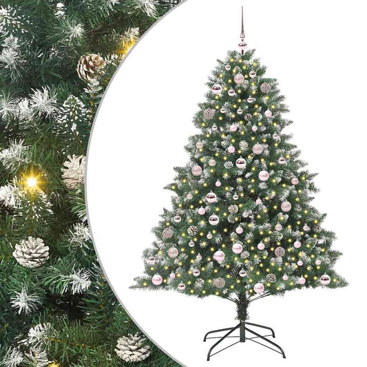 Kunstkerstboom met 300 LED Groen 180 cm PVC en Plastic en Staal is nu te koop bij PeponiXL, paradijselijk wonen!