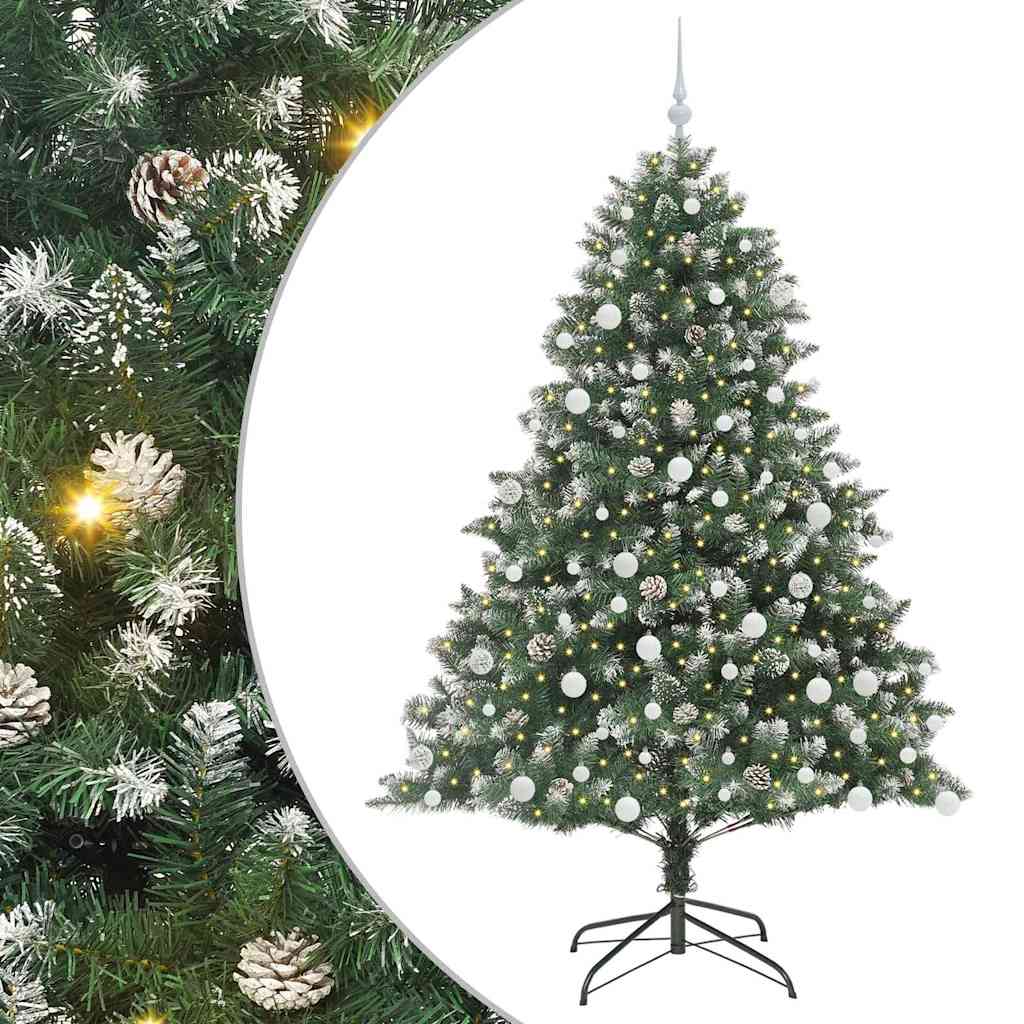 Kunstkerstboom met 300 LED Groen 180 cm PVC en Plastic en Staal is nu te koop bij PeponiXL, paradijselijk wonen!