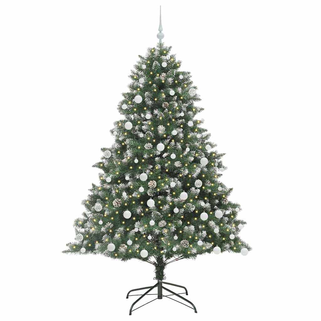 Kunstkerstboom met 300 LED Groen 180 cm PVC en Plastic en Staal is nu te koop bij PeponiXL, paradijselijk wonen!