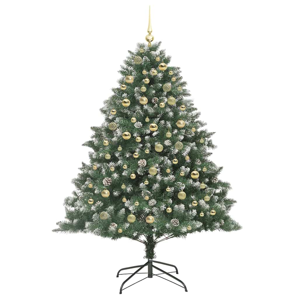Kunstkerstboom met 300 LED Groen 180 cm PVC en Plastic en Staal is nu te koop bij PeponiXL, paradijselijk wonen!