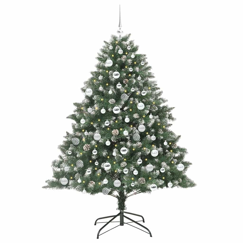 Kunstkerstboom met 300 LED Groen 180 cm PVC en Plastic en Staal is nu te koop bij PeponiXL, paradijselijk wonen!