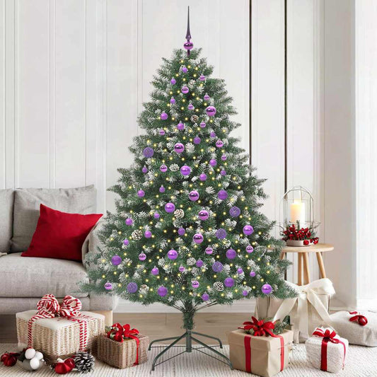 Kunstkerstboom met 300 LED Groen 180 cm PVC en Plastic en Staal is nu te koop bij PeponiXL, paradijselijk wonen!