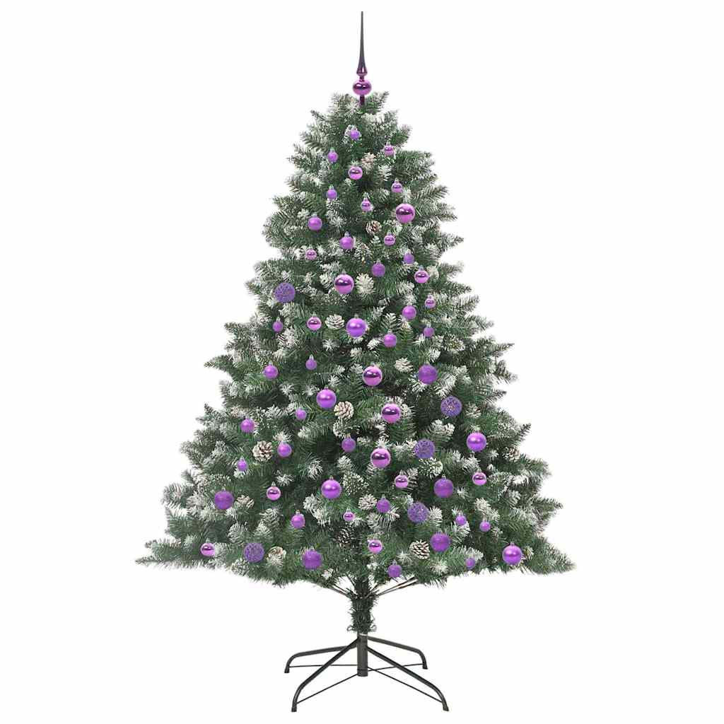 Kunstkerstboom met 300 LED Groen 180 cm PVC en Plastic en Staal is nu te koop bij PeponiXL, paradijselijk wonen!