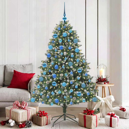 Kunstkerstboom met 300 LED Groen 180 cm PVC en Plastic en Staal is nu te koop bij PeponiXL, paradijselijk wonen!