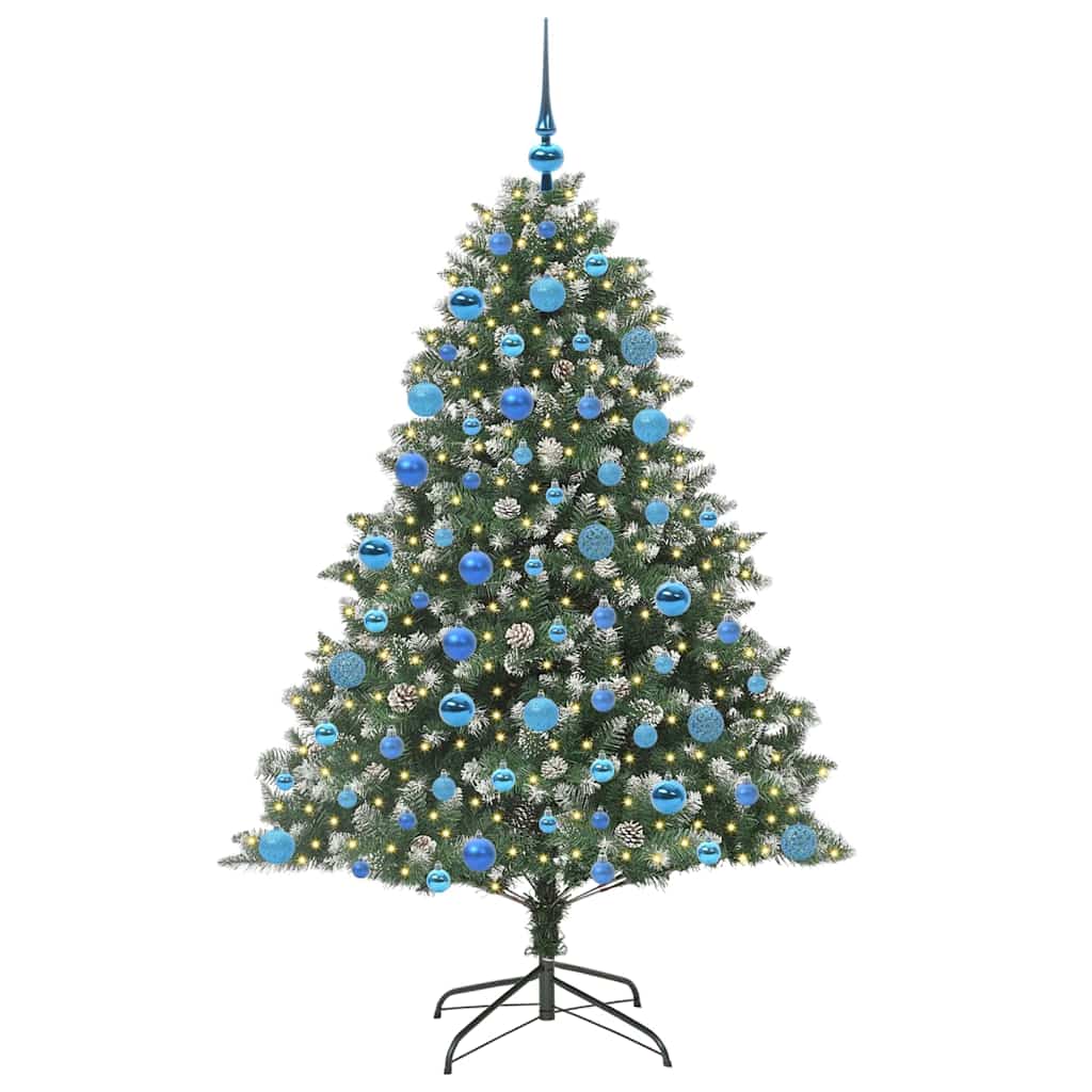 Kunstkerstboom met 300 LED Groen 180 cm PVC en Plastic en Staal is nu te koop bij PeponiXL, paradijselijk wonen!