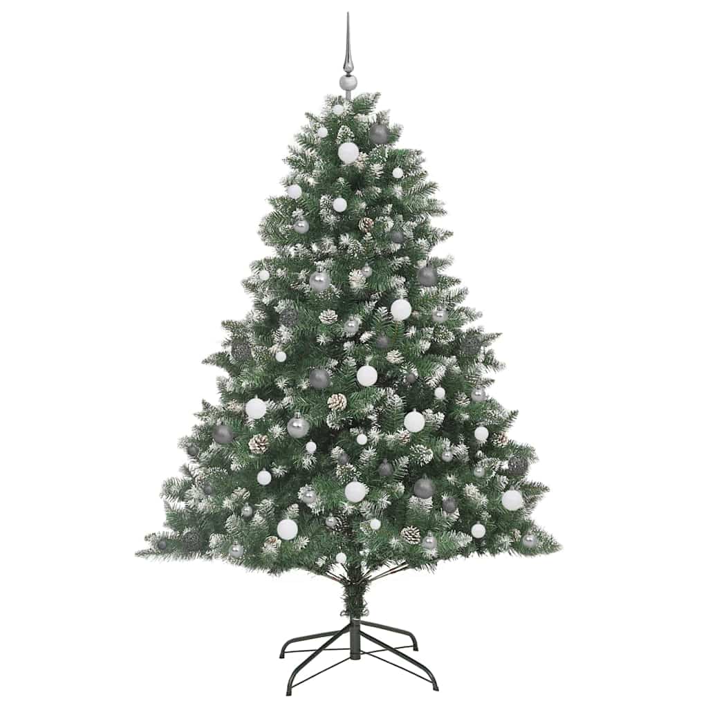 Kunstkerstboom met 300 LED Groen 210 cm PVC en Plastic en Staal is nu te koop bij PeponiXL, paradijselijk wonen!