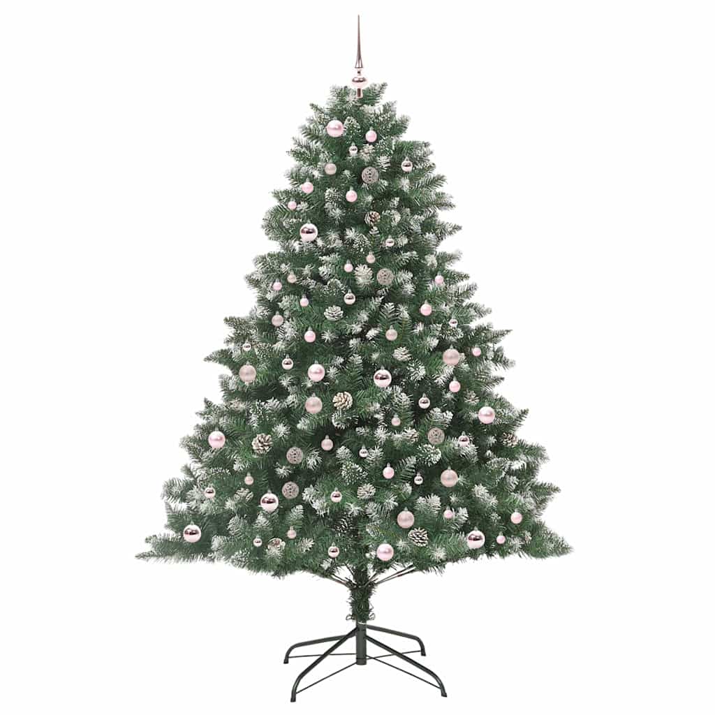 Kunstkerstboom met 300 LED Groen 210 cm PVC en Plastic en Staal is nu te koop bij PeponiXL, paradijselijk wonen!