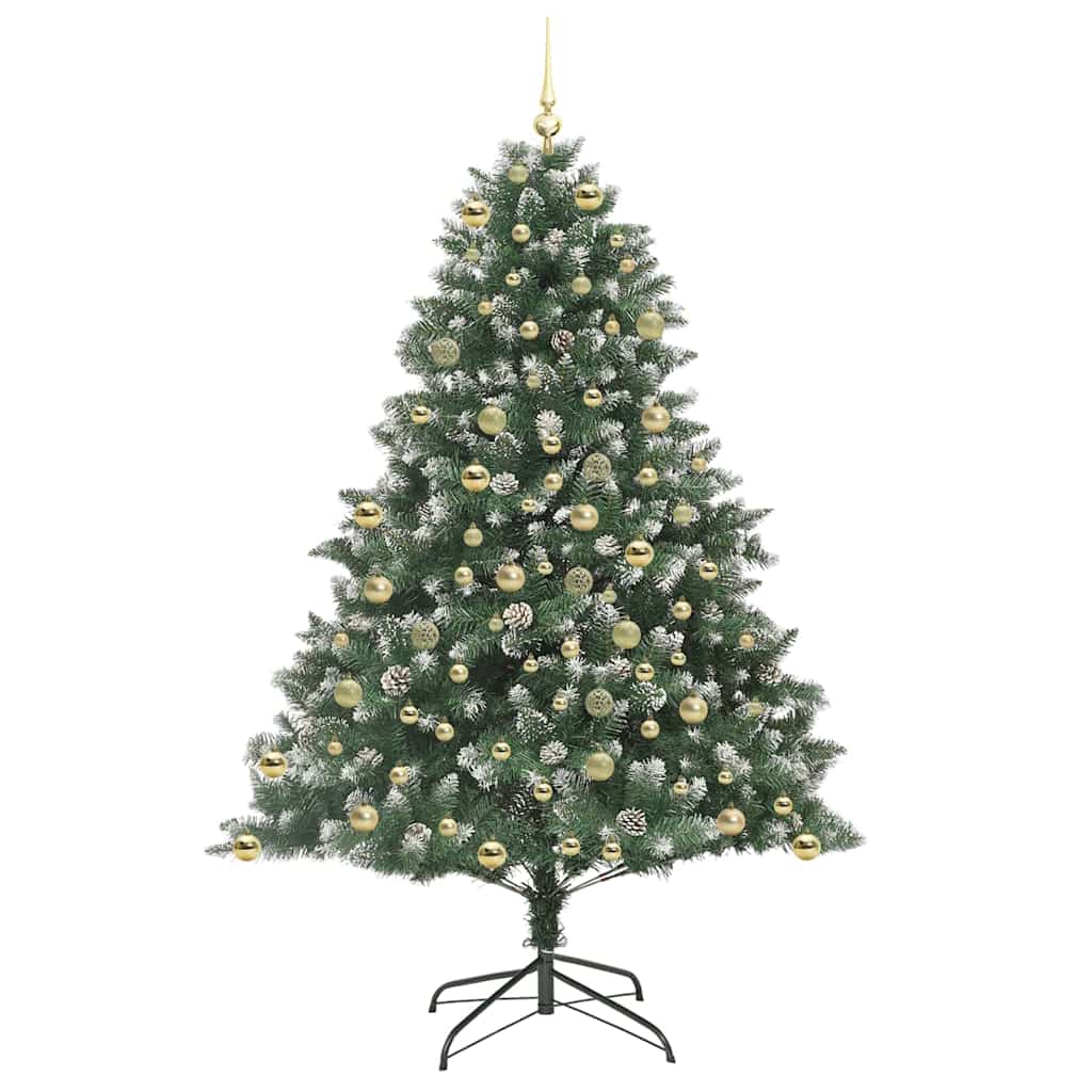 Kunstkerstboom met 300 LED Groen 210 cm PVC en Plastic en Staal is nu te koop bij PeponiXL, paradijselijk wonen!