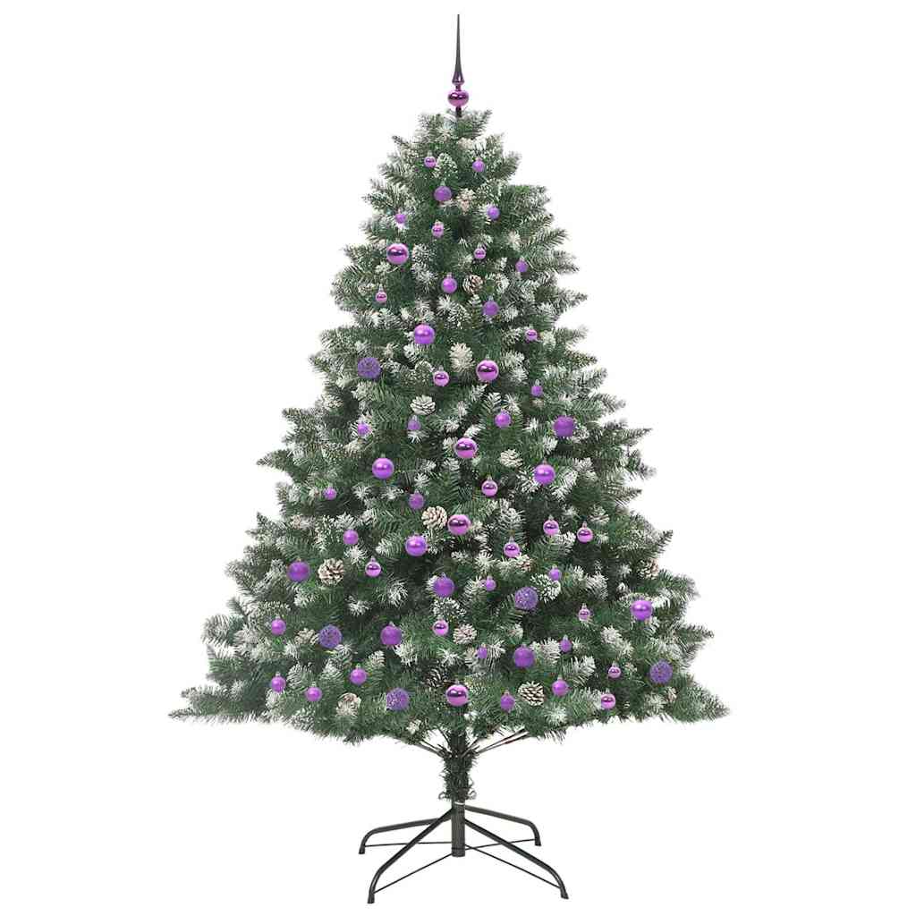 Kunstkerstboom met 300 LED Groen 210 cm PVC en Plastic en Staal is nu te koop bij PeponiXL, paradijselijk wonen!