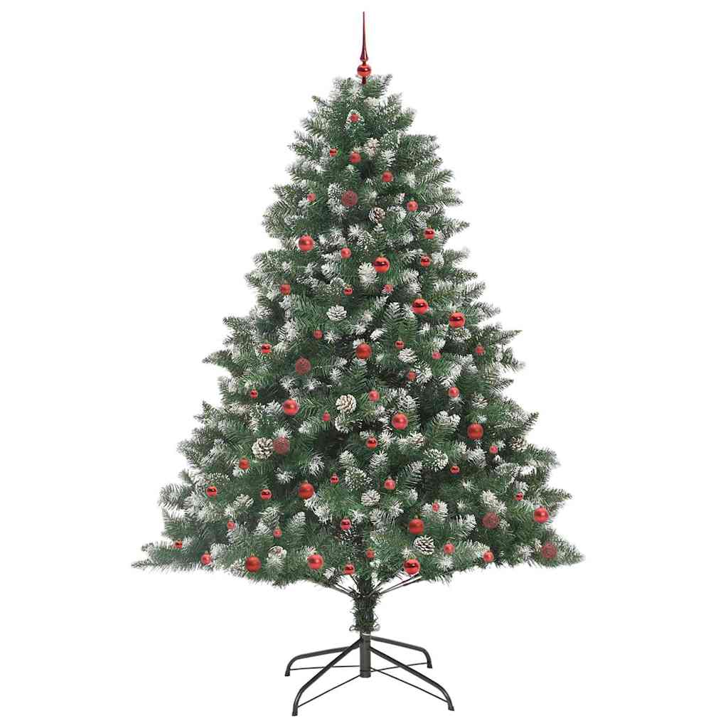 Kunstkerstboom met 300 LED Groen 240 cm PVC en Plastic en Staal is nu te koop bij PeponiXL, paradijselijk wonen!